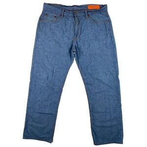 Jean Shop Rocker Selvedge Chambray Pants Men's 33 x 28 Blue